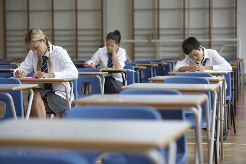 High School Students Sitting Exam High School Students Sitting Exam