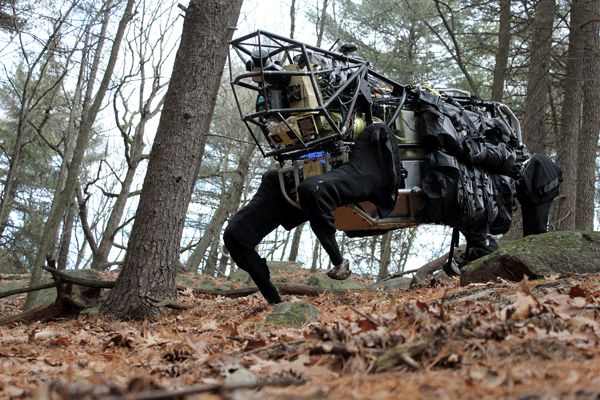 One of Google's new robots is put through its paces. One of Google's new robots is put through its paces.