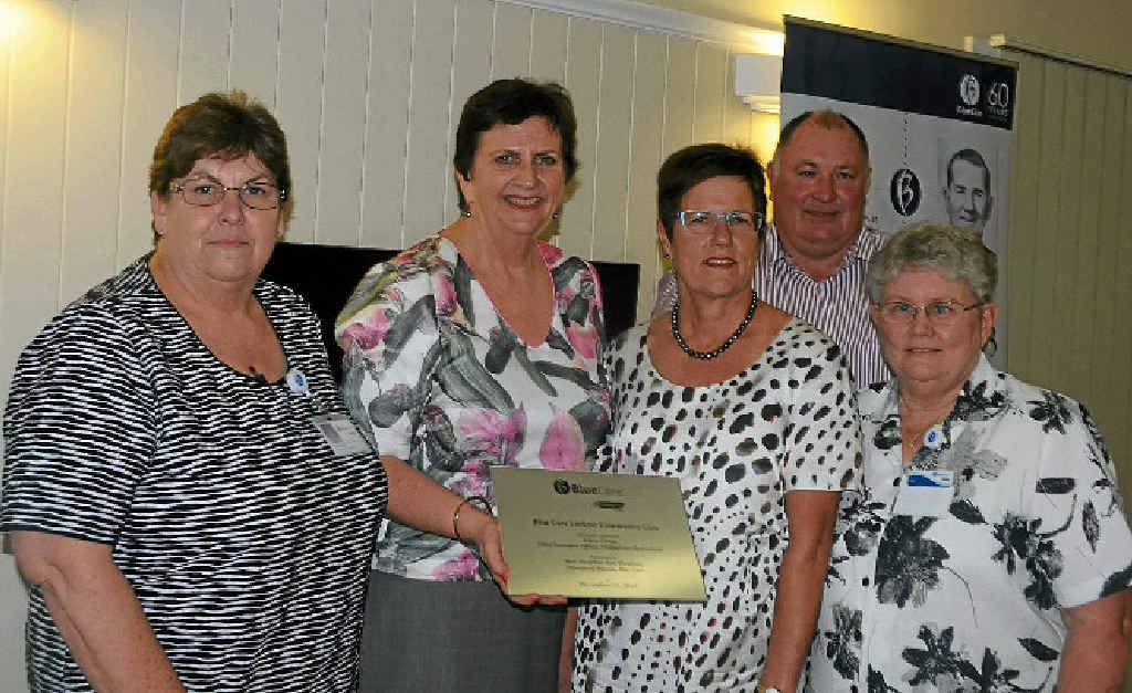 CARE THERE: Officially opening the new Gatton Blue Care building are general manager Vicki Plummer, UnitingCare CEO Anne Cross, Blue Care executive director Robyn Batten, mayor Steve Jones and Blue Care community services manager Elaine Horrocks. CARE THERE: Officially opening the new Gatton Blue Care building are general manager Vicki Plummer, UnitingCare CEO Anne Cross, Blue Care executive director Robyn Batten, mayor Steve Jones and Blue Care community services manager Elaine Horrocks.