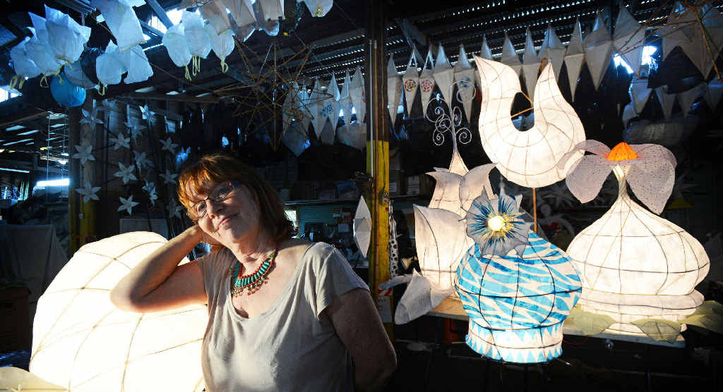Lismore Lantern Parade co-founder and director Jyllie Jackson at the LightnUp lantern workshop. Lismore Lantern Parade co-founder and director Jyllie Jackson at the LightnUp lantern workshop.