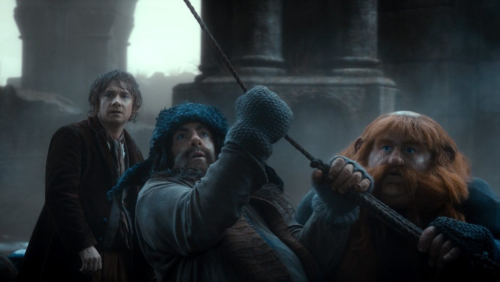 FOR REVIEW AND PREVIEW PURPOSES ONLY. From left, Martin Freeman, James Nesbitt and Stephen Hunter in a scene from the movie The Hobbit: The Desolation of Smaug. Supplied by Warner Bros. Please credit photo to Warner Bros Pictures. FOR REVIEW AND PREVIEW PURPOSES ONLY. From left, Martin Freeman, James Nesbitt and Stephen Hunter in a scene from the movie The Hobbit: The Desolation of Smaug. Supplied by Warner Bros. Please credit photo to Warner Bros Pictures.