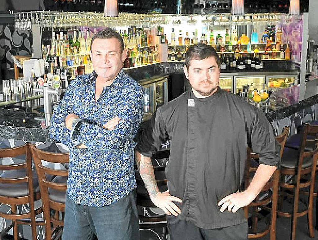 LOCALS FOCUS: New manager of The Lounge Bar & Dining Allan Maticic (left) with head chef Mitchell Smith. LOCALS FOCUS: New manager of The Lounge Bar & Dining Allan Maticic (left) with head chef Mitchell Smith.