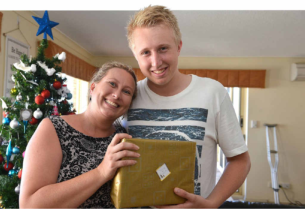 WISE WORDS: Ben Wilkinson, 16, shares the Christmas spirit with his mum Heidi after posting online his thoughts about the financial pressures facing many people at Christmas. WISE WORDS: Ben Wilkinson, 16, shares the Christmas spirit with his mum Heidi after posting online his thoughts about the financial pressures facing many people at Christmas.