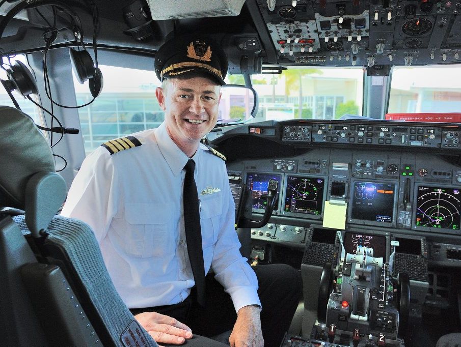 Captain Brett Jensen landed the first QantasLink 737 in Gladstone on Monday morning, helping thousands of Bechtel employees make it home for Christmas. Captain Brett Jensen landed the first QantasLink 737 in Gladstone on Monday morning, helping thousands of Bechtel employees make it home for Christmas.