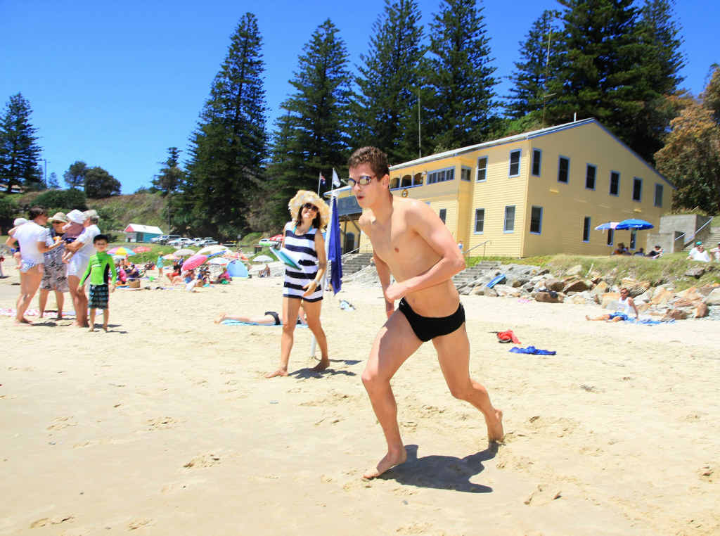 SUPERFISH: Ben Schafer was the back marker for the weekly Carl Schaeffer handicap surf swim at Main Beach Yamba last Sunday. He will be one of the favourites in the Yamba Ocean Swim tomorrow. PHOTO: DEBRAH NOVAK SUPERFISH: Ben Schafer was the back marker for the weekly Carl Schaeffer handicap surf swim at Main Beach Yamba last Sunday. He will be one of the favourites in the Yamba Ocean Swim tomorrow. PHOTO: DEBRAH NOVAK