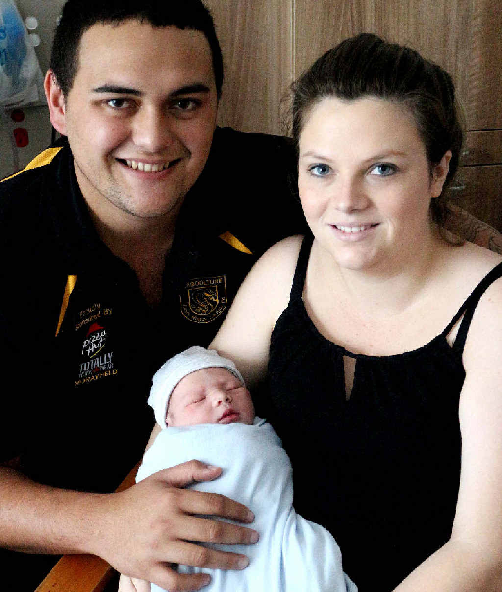 Aaron Kane and Sarah Crane celebrate the birth of their Christmas baby, Sonny James Kane. Aaron Kane and Sarah Crane celebrate the birth of their Christmas baby, Sonny James Kane.
