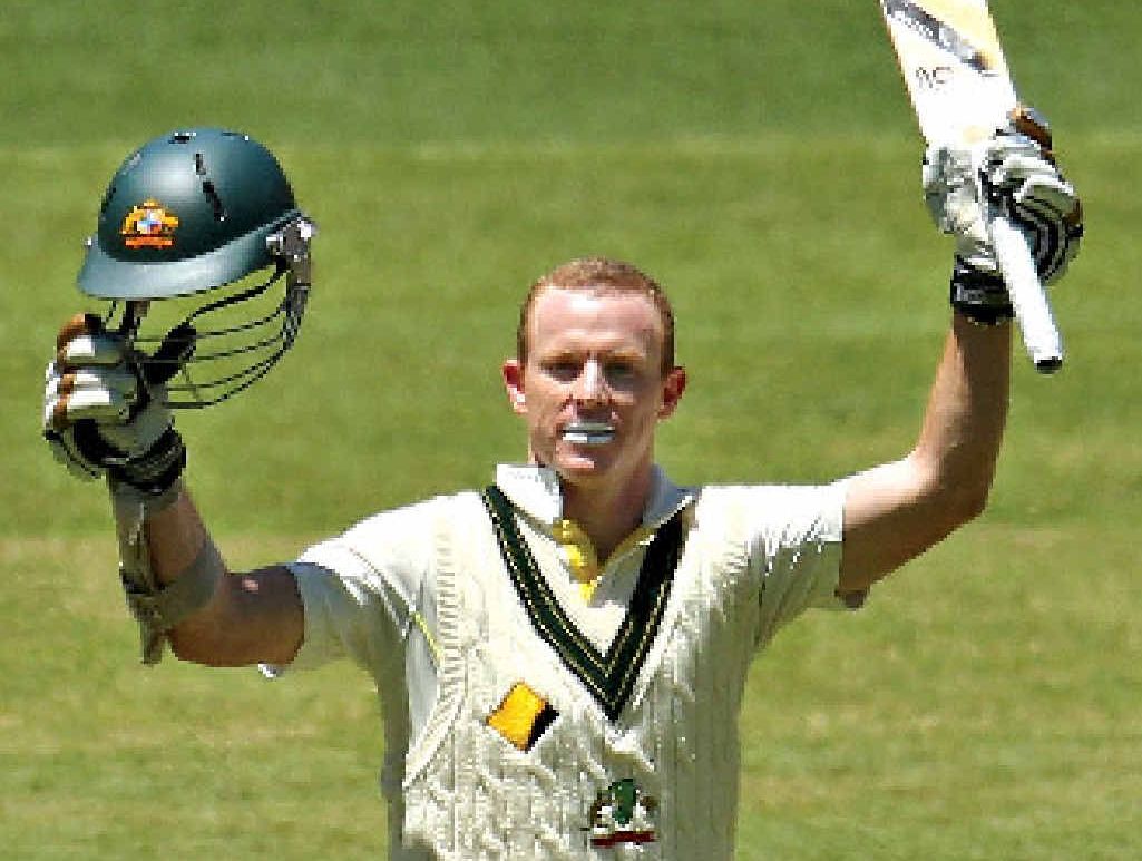 TON UP: Australian opener Chris Rogers celebrates reaching his second century at the MCG yesterday. TON UP: Australian opener Chris Rogers celebrates reaching his second century at the MCG yesterday.