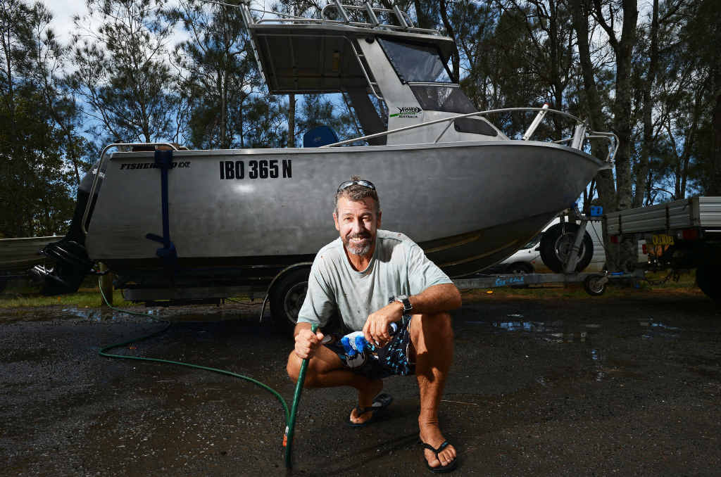 SAFE CROSSING: Lennox Head fisher Glenn Hatchman says dredging is needed. SAFE CROSSING: Lennox Head fisher Glenn Hatchman says dredging is needed.