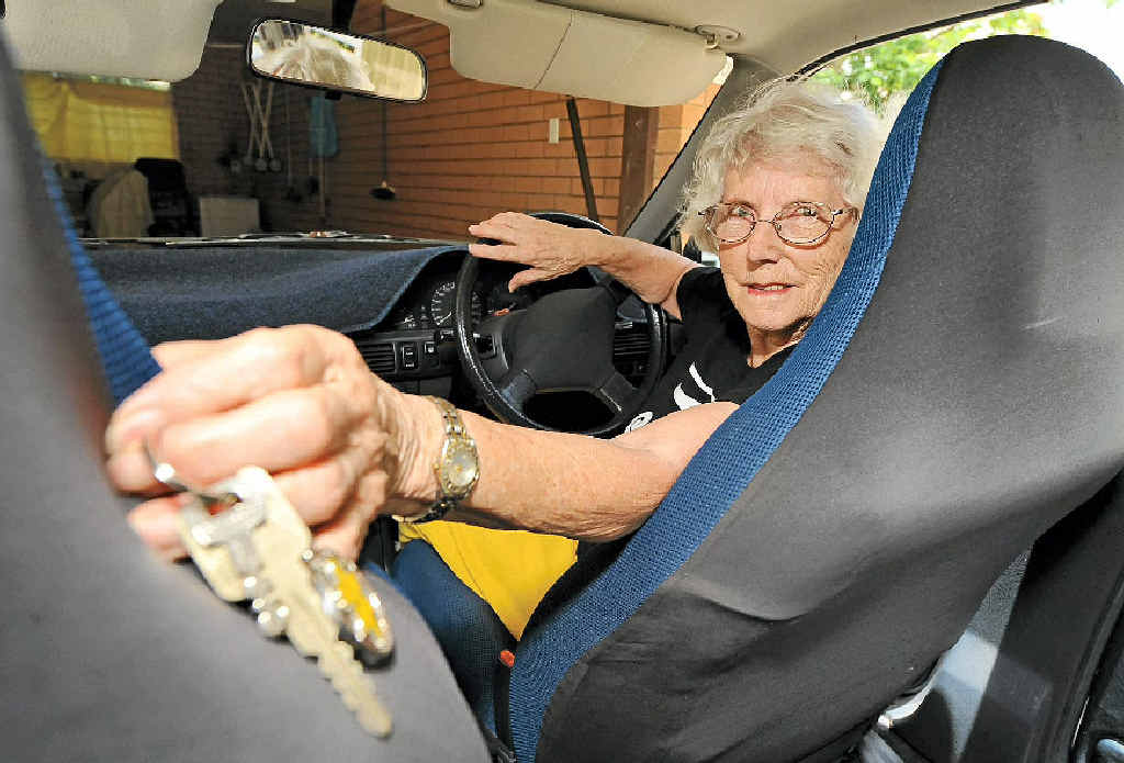 DRIVING TEST: Shirley McIlwain, from Golden Beach, is an over-75 driver, and will have to get a medical certificate every 12 months to prove she is competent to drive following new laws being introduced on January 1 by the Queensland Government. DRIVING TEST: Shirley McIlwain, from Golden Beach, is an over-75 driver, and will have to get a medical certificate every 12 months to prove she is competent to drive following new laws being introduced on January 1 by the Queensland Government.