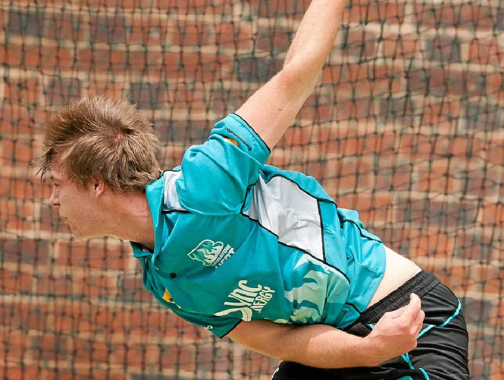 PATIENCE: Mark Steketee at Brisbane Heat training. PATIENCE: Mark Steketee at Brisbane Heat training.