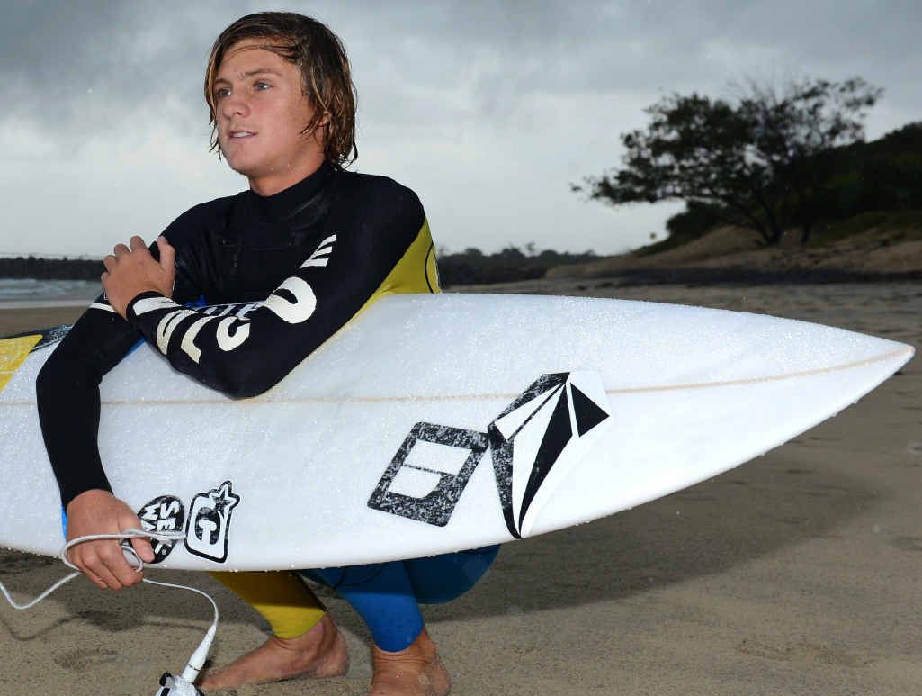 YOUNG BLOOD: Surfer Quinn Bruce has made the national team. Photo: John Gass YOUNG BLOOD: Surfer Quinn Bruce has made the national team. Photo: John Gass