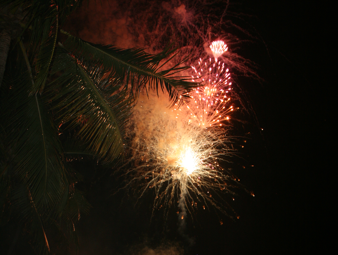 HAPPY NEW YEAR: Big crowds enjoyed the 9pm fireworks display on the Airlie Beach Foreshore for New Year’s Eve on Tuesday night.