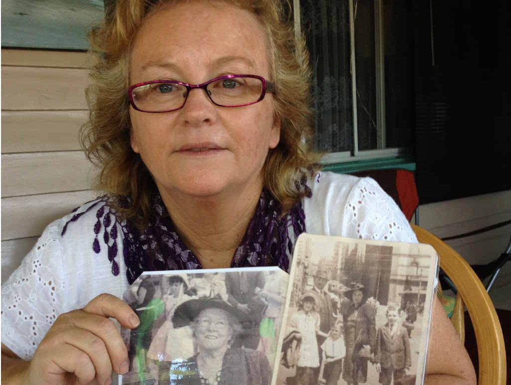 LOST AND FOUND: Forced adoption victim Kerri Saint only met her father’s side of the family on Sunday. LOST AND FOUND: Forced adoption victim Kerri Saint only met her father’s side of the family on Sunday.