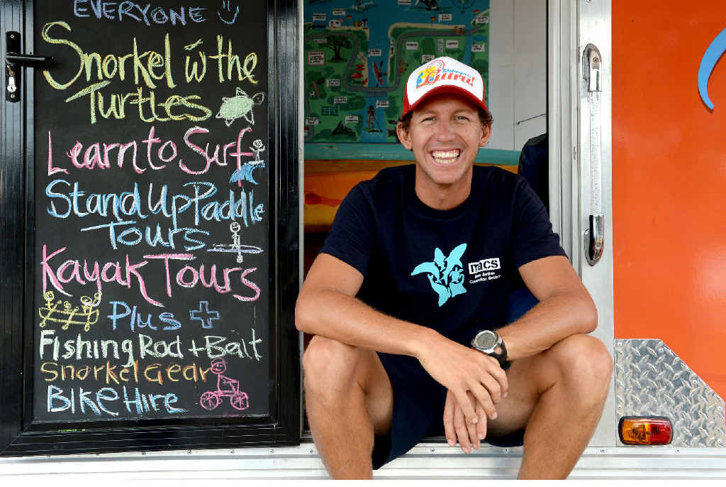 Founder of MACS, Tim Jack Adams, at Cudgen Creek in Kingscliff. Founder of MACS, Tim Jack Adams, at Cudgen Creek in Kingscliff.