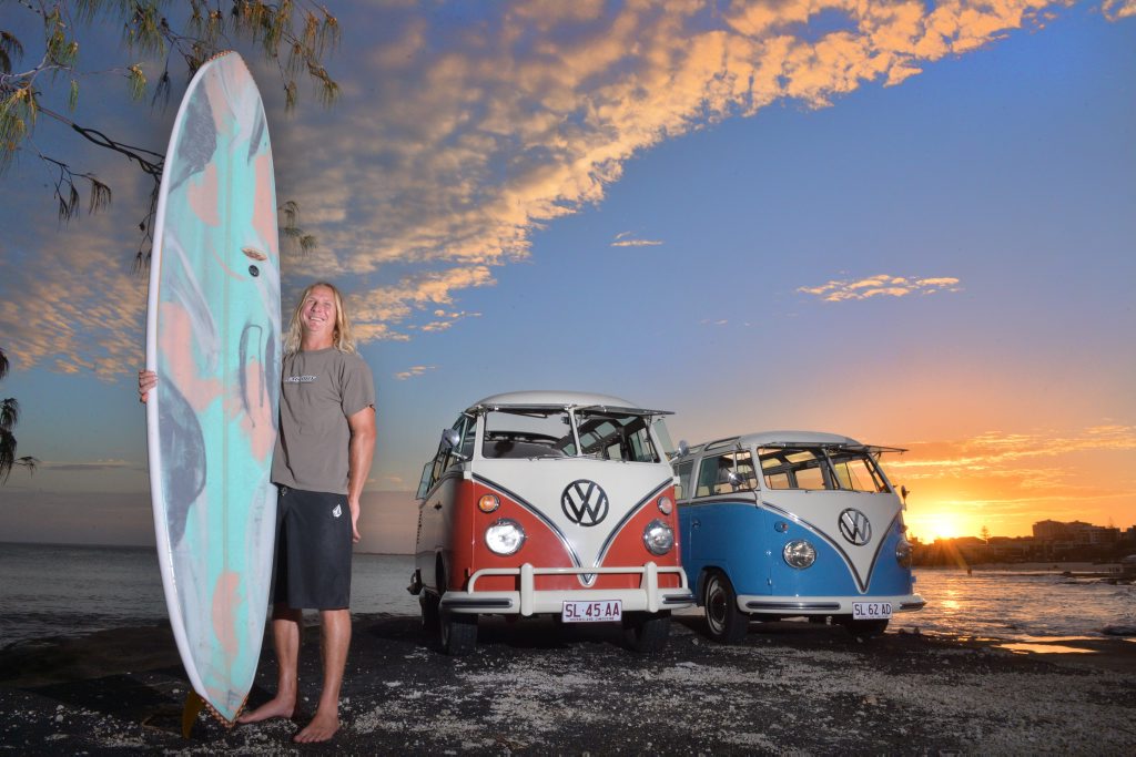 Michael Flocke with his classic kombis that will cease production in Brazil. Photo: John McCutcheon / Sunshine Coast Daily Michael Flocke with his classic kombis that will cease production in Brazil. Photo: John McCutcheon / Sunshine Coast Daily