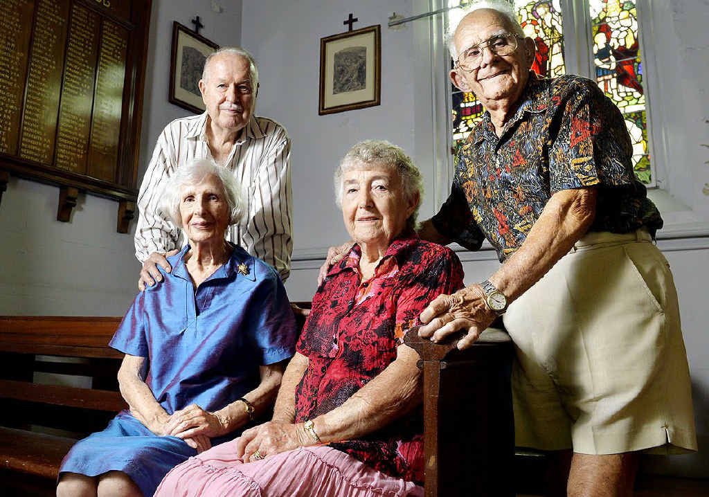 IN LOVE: St Paul’s Anglican Church parishioners Tony and Leoné Leenaars and June and Cyril Suthers celebrate their 60th wedding anniversary. IN LOVE: St Paul’s Anglican Church parishioners Tony and Leoné Leenaars and June and Cyril Suthers celebrate their 60th wedding anniversary.