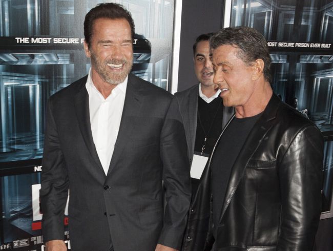 Sylvester Stallone and Arnold Schwarzenegger Sylvester Stallone and Arnold Schwarzenegger
