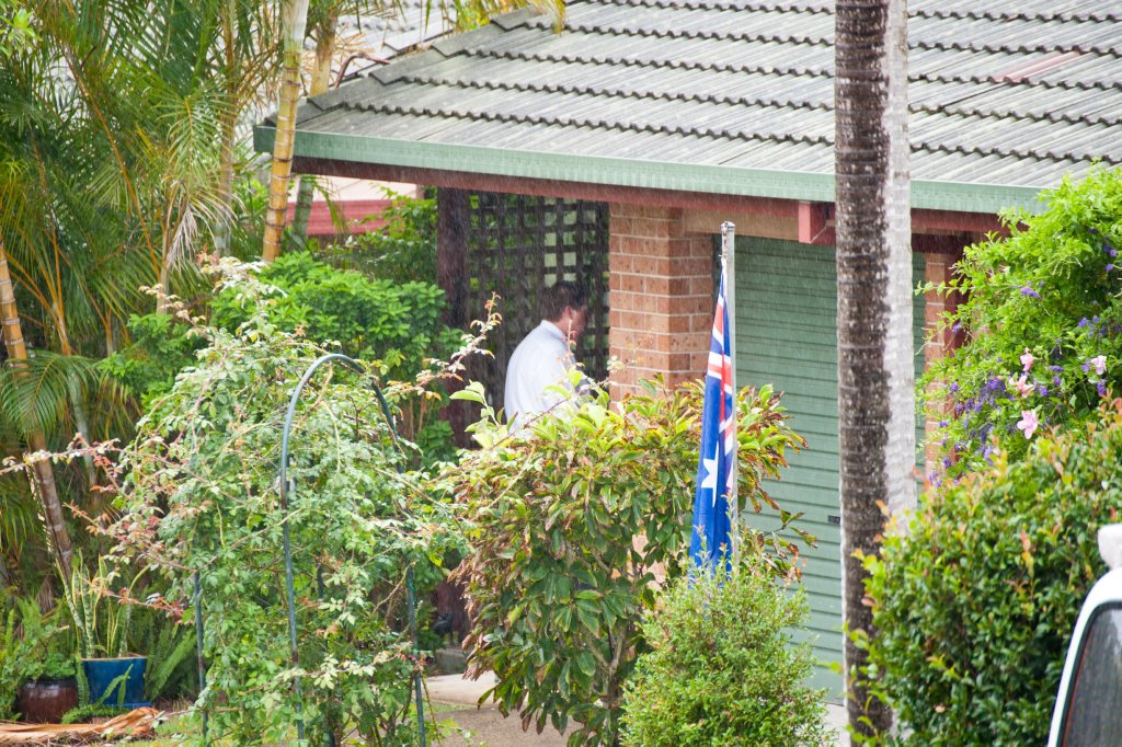 Police execute a search warrant at a residence in Boambee East today. Photo: Rob Wright / The Coffs Coast Advocate Police execute a search warrant at a residence in Boambee East today. Photo: Rob Wright / The Coffs Coast Advocate