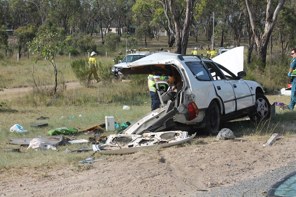 A man was killed and three others injured when the car in which they were travelling collided with a truck on the New England Hwy, south of Stanthorpe. A man was killed and three others injured when the car in which they were travelling collided with a truck on the New England Hwy, south of Stanthorpe.