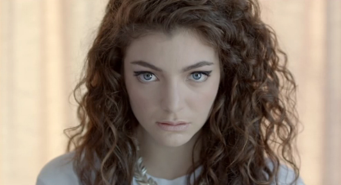 Lorde in a scene from her music clip Royals. Lorde in a scene from her music clip Royals.