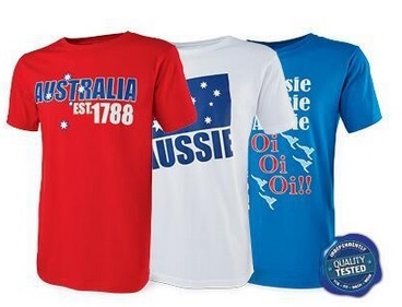 Aldi is in trouble for these Australia Day T-shirts following an outcry on social media. Aldi is in trouble for these Australia Day T-shirts following an outcry on social media.