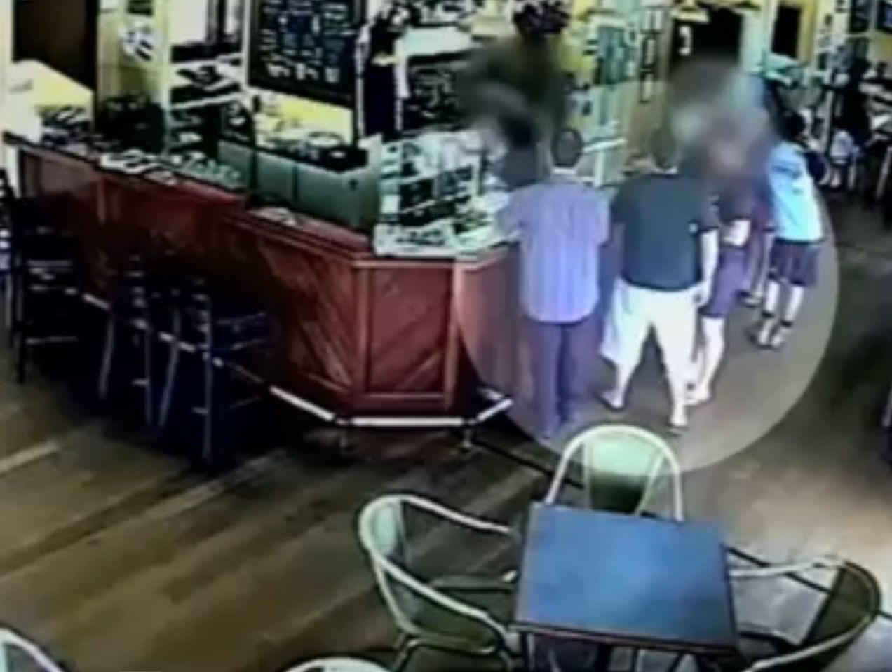 CCTV footage from the Yandina Hotel. CCTV footage from the Yandina Hotel.