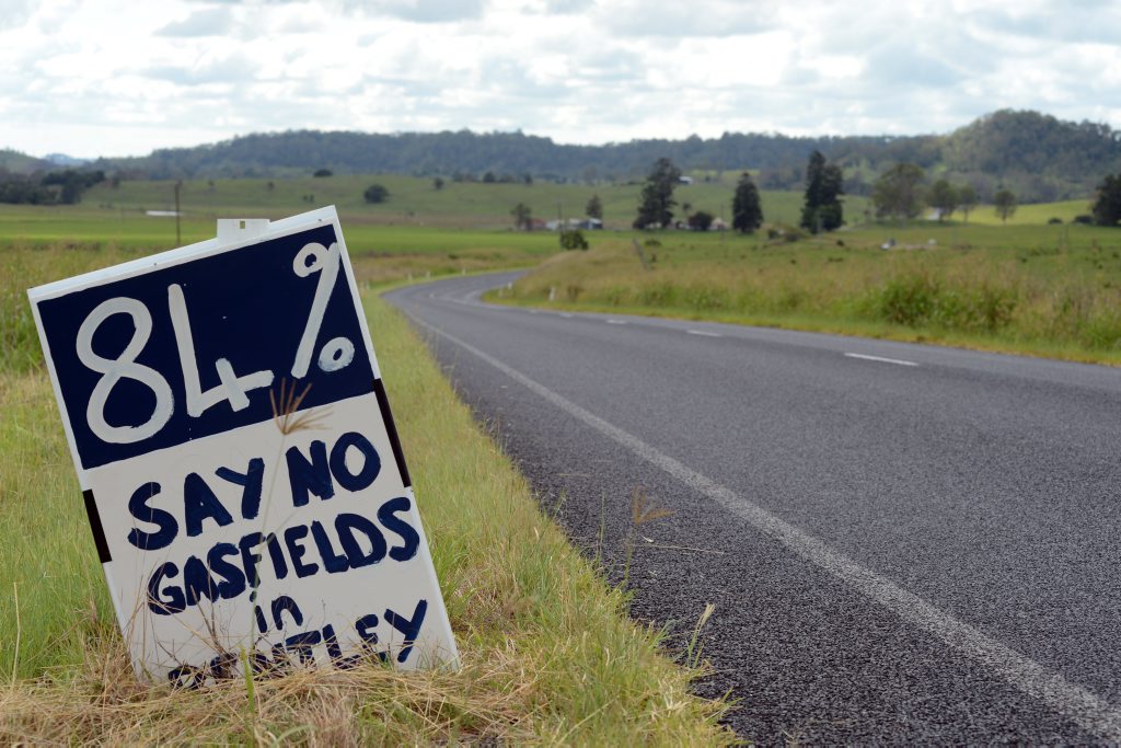 Locals say no to gas. Locals say no to gas.