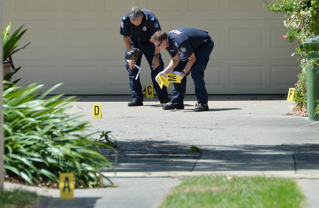 Scenes of Crime officers collect evidence at the Meadows Street House Photo Tony Martin / Daily Mercury Scenes of Crime officers collect evidence at the Meadows Street House Photo Tony Martin / Daily Mercury