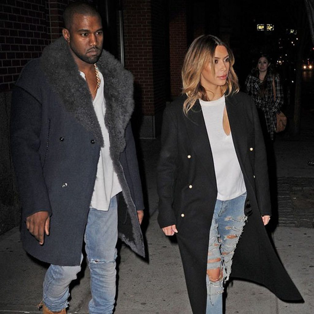 Kim Kardashian and Kanye West in NYC. Kim Kardashian and Kanye West in NYC.
