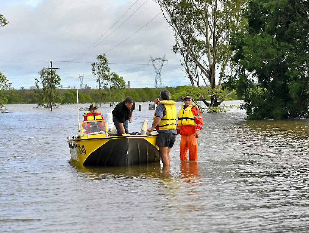 SES volunteers had to rescue some people by boat last year. SES volunteers had to rescue some people by boat last year.