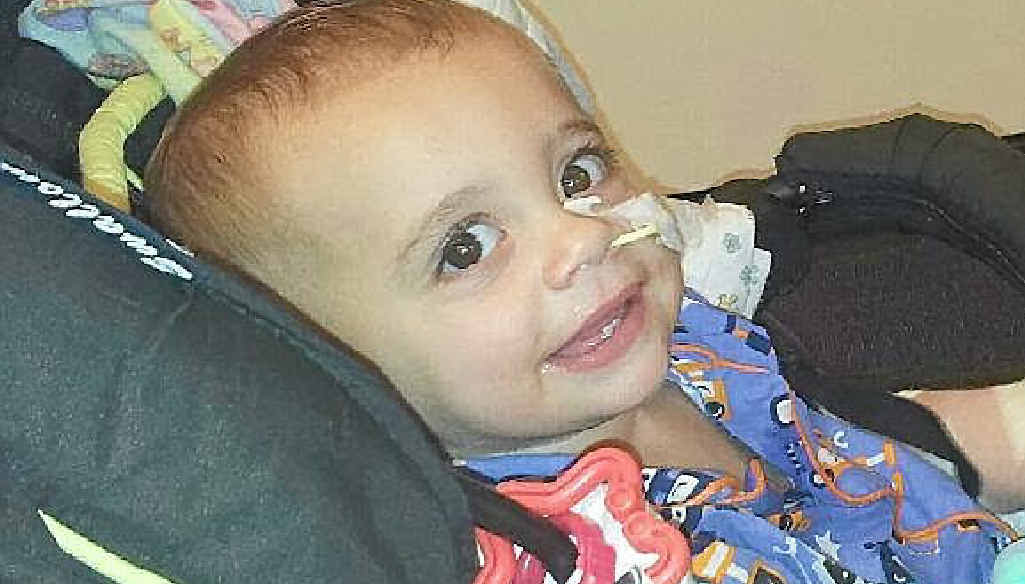 HAPPY YOUNGSTER: Finn Smith recovering in hospital. HAPPY YOUNGSTER: Finn Smith recovering in hospital.
