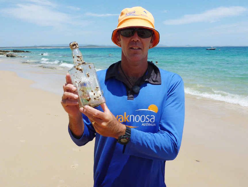 HAPPY MAN: Inspired by a message in a bottle, Rod Withyman has been inspired to sail the South Pacific with his family. HAPPY MAN: Inspired by a message in a bottle, Rod Withyman has been inspired to sail the South Pacific with his family.