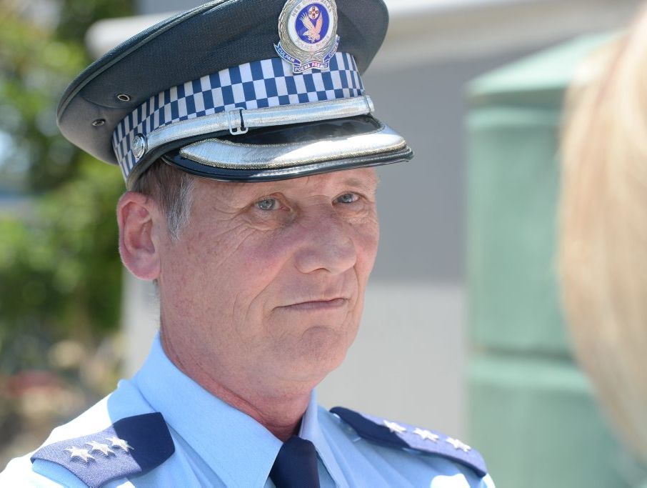 Inspector Greg Jago spoke to media at the Pottsville SES headquarters today. Inspector Greg Jago spoke to media at the Pottsville SES headquarters today.