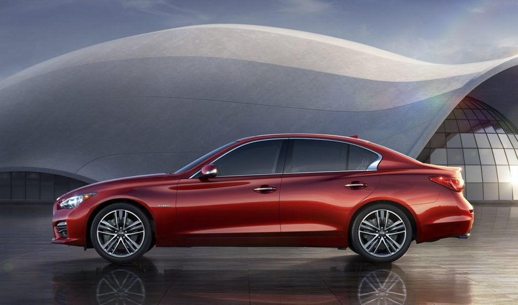 The new Infiniti Q50 sedan. The new Infiniti Q50 sedan.