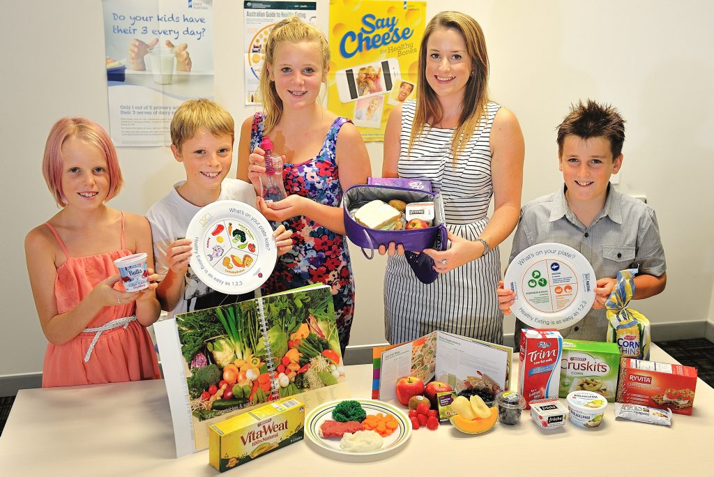 Gladstone GP Superclinic dietician Megan Leane recommends a balanced diet for the back to school lunchbox. She is pictured with Tayla Sackley, 10, Ethan Sackley, 12, Kayla Sackley, 14, and Toby Marr, 10. Gladstone GP Superclinic dietician Megan Leane recommends a balanced diet for the back to school lunchbox. She is pictured with Tayla Sackley, 10, Ethan Sackley, 12, Kayla Sackley, 14, and Toby Marr, 10.