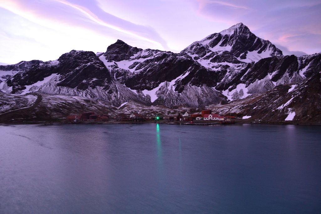 The South Georgia settlement and abandoned whaling station of Grytviken, where Ernest Shackleton is buried. Photo: Contributed (John Gardiner) The South Georgia settlement and abandoned whaling station of Grytviken, where Ernest Shackleton is buried. Photo: Contributed (John Gardiner)