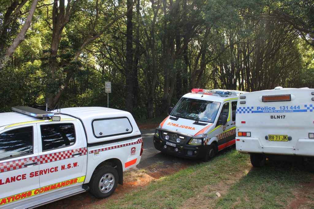 THE Westpac Life Saver Rescue Helicopter and other emergency services were at Dalwood Falls at Alstonville yesterday afternoon searching for the missing swimmer. THE Westpac Life Saver Rescue Helicopter and other emergency services were at Dalwood Falls at Alstonville yesterday afternoon searching for the missing swimmer.