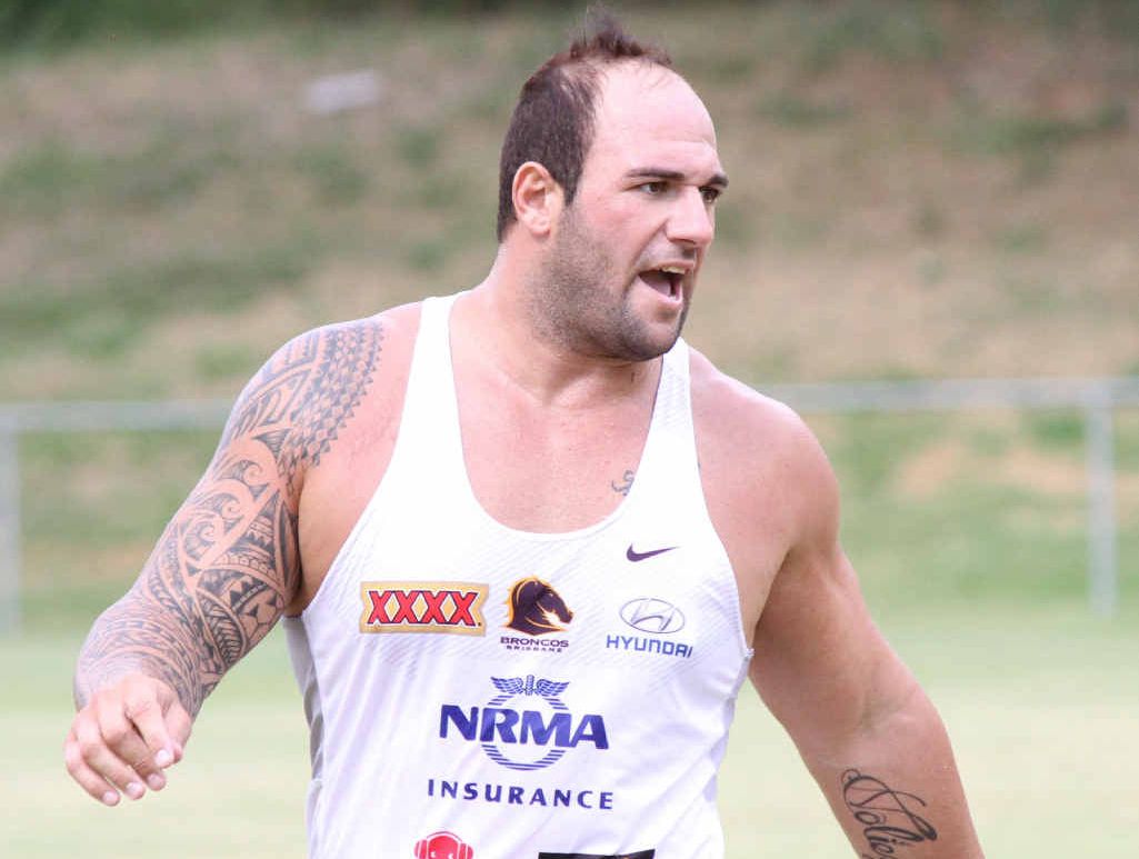BIG BRONCO: Central Queensland Capras recruit Frenchman Sebastien Martins is making an impact at the Broncos during their 2014 NRL pre-season campaign. BIG BRONCO: Central Queensland Capras recruit Frenchman Sebastien Martins is making an impact at the Broncos during their 2014 NRL pre-season campaign.