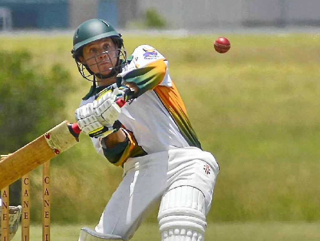 BIG HITTING: Andrew Blake during BITS’ clash with Brothers last week. BITS needs to win against Yaralla to progress to the final today. BIG HITTING: Andrew Blake during BITS’ clash with Brothers last week. BITS needs to win against Yaralla to progress to the final today.