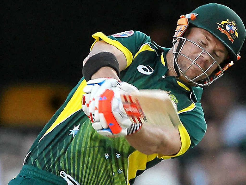 SAFE BET FOR PERFORMANCE: Australia’s David Warner plays a shot during the second One Day International cricket match against England at the Gabba yesterday. SAFE BET FOR PERFORMANCE: Australia’s David Warner plays a shot during the second One Day International cricket match against England at the Gabba yesterday.
