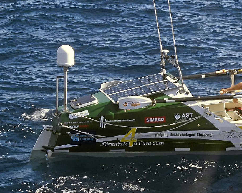 LONG HAUL: Andrew Abrahams is rowing across the Atlantic Ocean from Africa to the West LONG HAUL: Andrew Abrahams is rowing across the Atlantic Ocean from Africa to the West