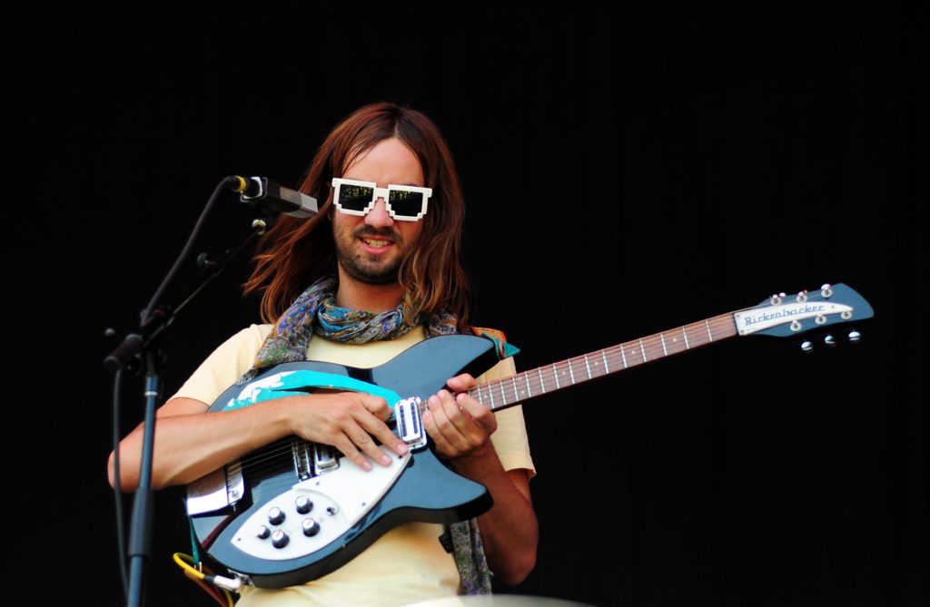Kevin Parker of Tame Impala performing at the Gold Coast Big Day Out.