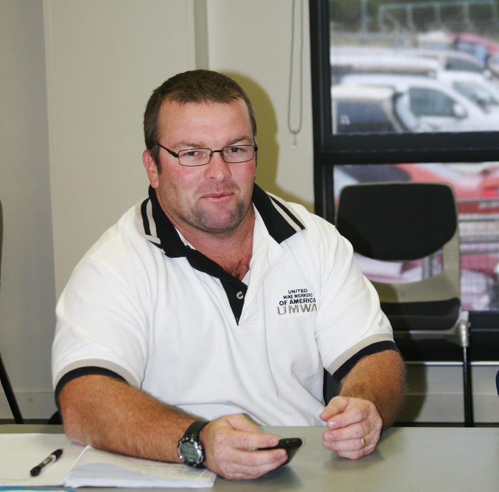 CFMEU district president Stephen Smyth. CFMEU district president Stephen Smyth.