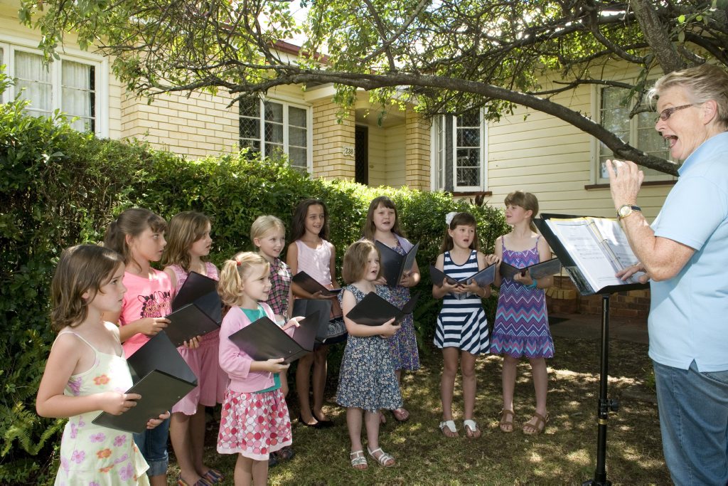 The Helen Earley Ensemble will now include primary school aged children including (from left) Zoe Bright, Alice Earley, Lauren Bright, Charlotte Sieders, Zoe Sieders, Charlotte Earley, Sarah Carter, Abbigail Glasby, Zoe Henson and Mikayla Henson led by Helen Earley.