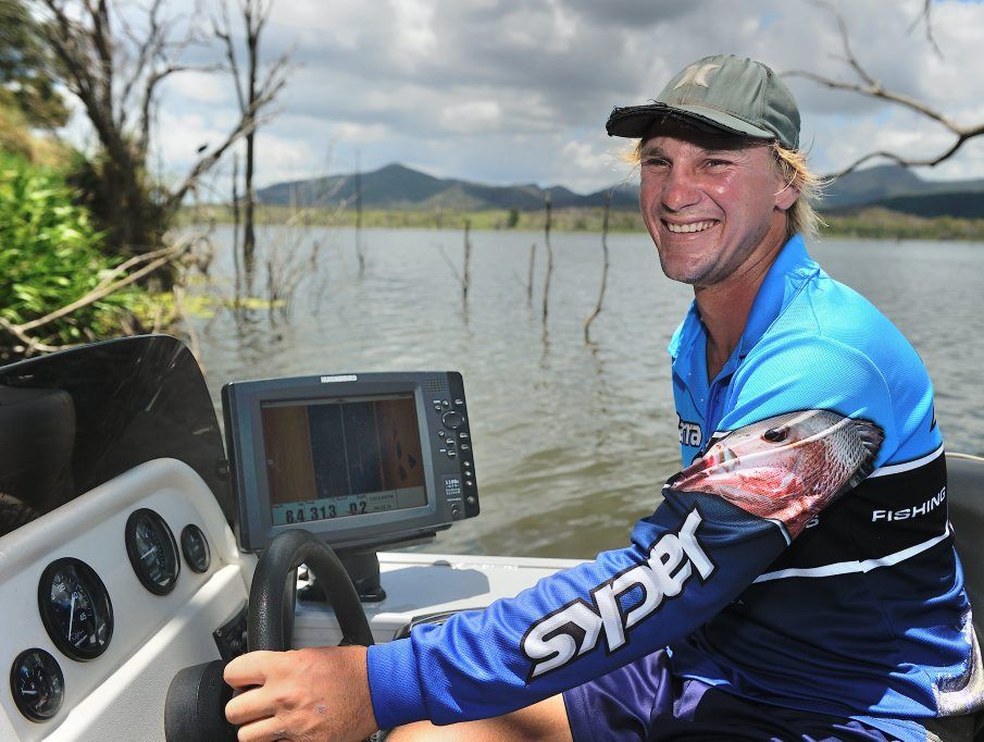 Dustin Sippel, 27-years-old at the Lake Awoonga Barra Tournament, run by Basstasstic Tournament Fishing. Dustin Sippel, 27-years-old at the Lake Awoonga Barra Tournament, run by Basstasstic Tournament Fishing.