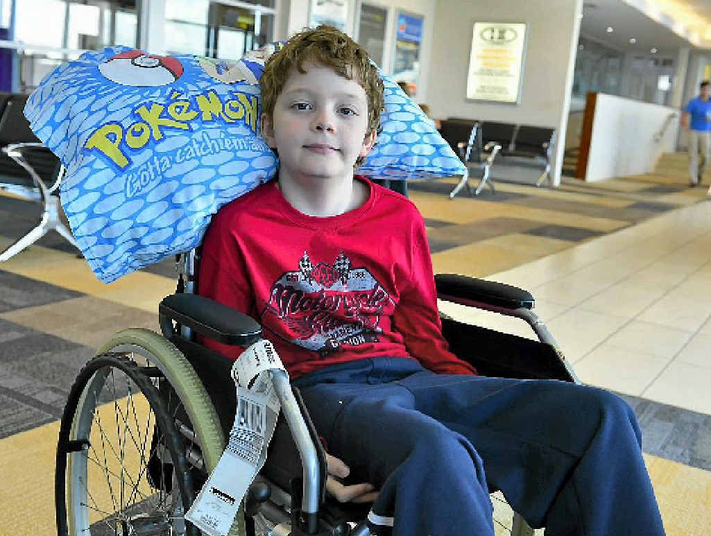 FIGHTER: Eleven-year-old Mitchell Luders before his Japan trip. FIGHTER: Eleven-year-old Mitchell Luders before his Japan trip.
