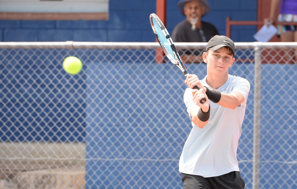 Image for sale: Joshua Holloway will be off to the Australian Open Tennis Tournament next week to compete in the men's doubles partnered with Mitchell James from Townsville. Photo: Chris Ison / The Morning Bulletin