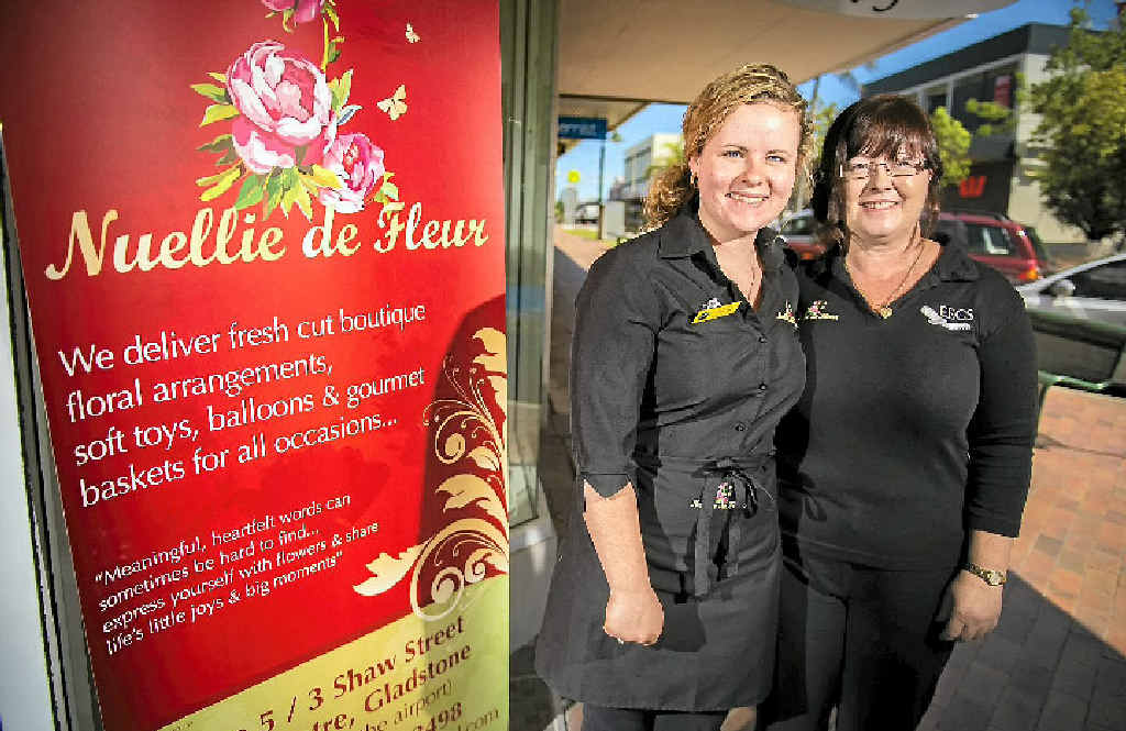 OPPORTUNITY: Store manager Letitia Davis and owner Anne Mounter are delighted to soon be opening Nuellie de Fleur on Goondoon St. OPPORTUNITY: Store manager Letitia Davis and owner Anne Mounter are delighted to soon be opening Nuellie de Fleur on Goondoon St.
