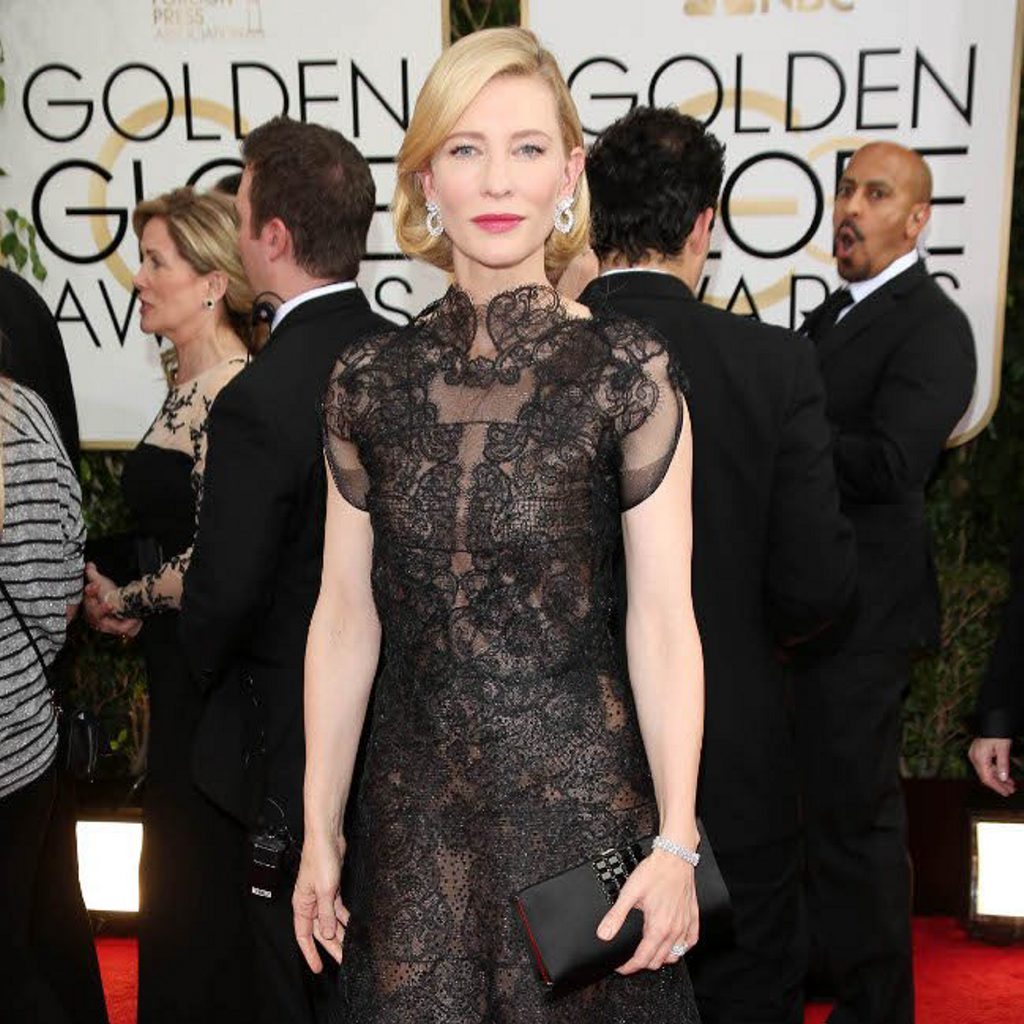 Cate Blanchett admitted she was drunk when she accepted her Golden Globe Award. Cate Blanchett admitted she was drunk when she accepted her Golden Globe Award.
