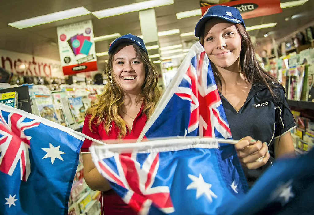 WEEKEND EXTRA: Kate Harbourne and Dimity Rauter of Nextra Valley News with the Australia Day car flags available free with this weekend’s Observer. WEEKEND EXTRA: Kate Harbourne and Dimity Rauter of Nextra Valley News with the Australia Day car flags available free with this weekend’s Observer.